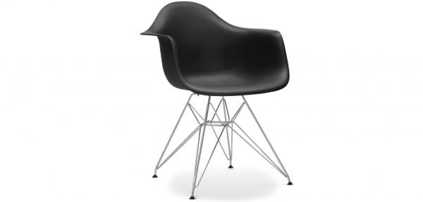 Eames Style DAR Armchair RED Chrome Leg* - Image 2