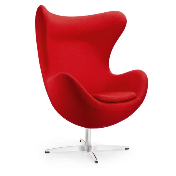 Zinzan Arne Jacobsen Egg Chair in Red