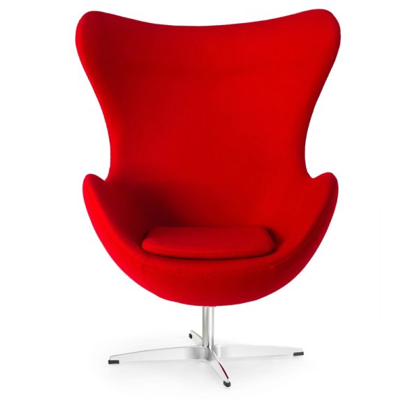 Zinzan Arne Jacobsen Egg Chair in Red