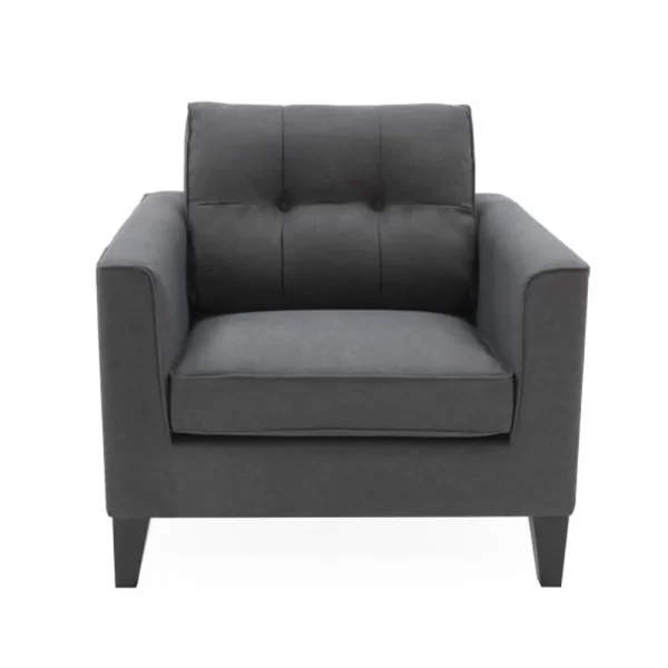 Astrid 1 seat sofa in charcoal
