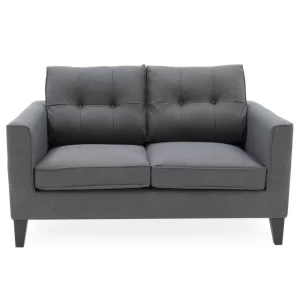 Astrid 2 seat sofa in charcoal