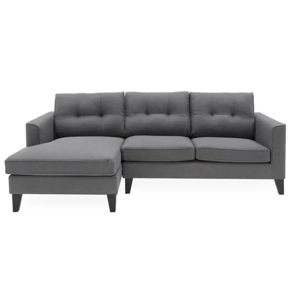 Astrid L-Shape sofa in charcoal