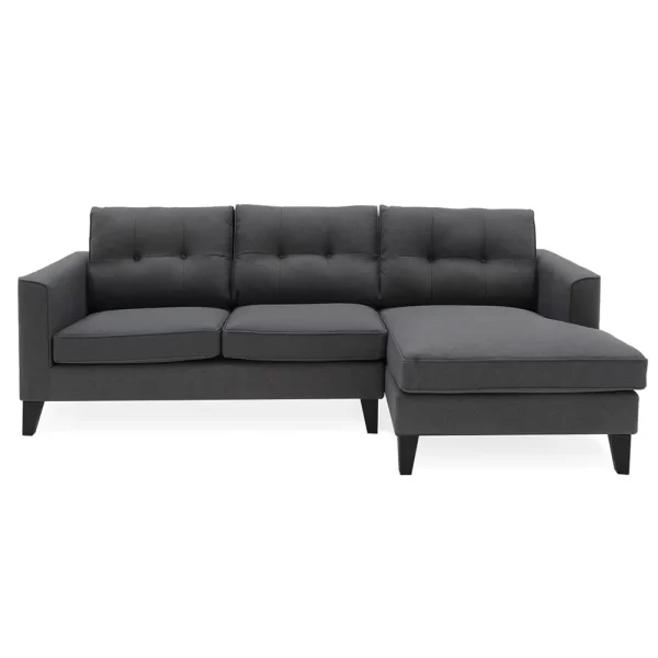 Astrid L-Shape sofa in charcoal - Image 2