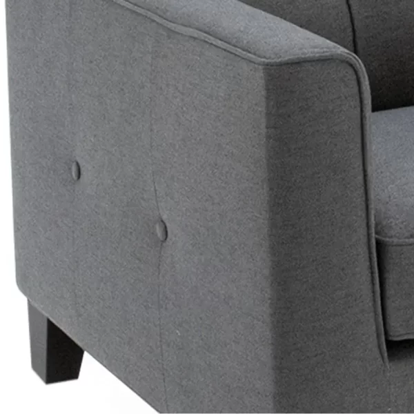 Astrid L-Shape sofa in charcoal - Image 4