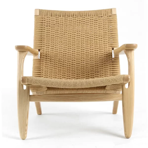 Zinzan Wegner Style lounge chair oiled ash - Image 2