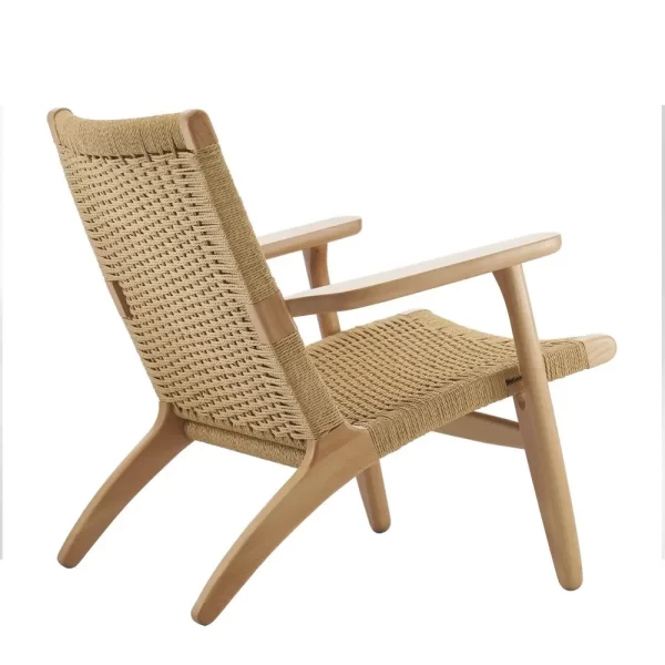 Zinzan Wegner Style lounge chair oiled ash - Image 3