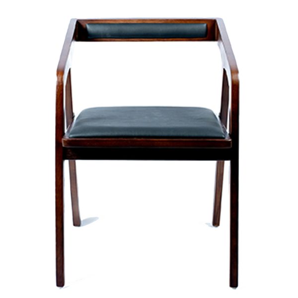 Klein Chair in Walnut & Black Leather