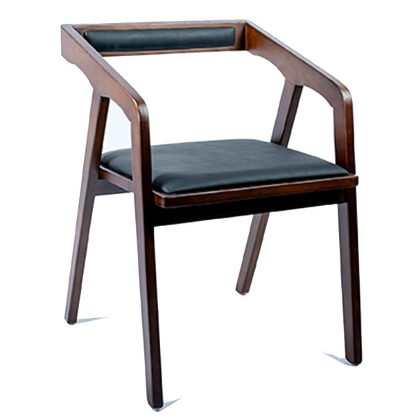 Klein Chair in Walnut & Black Leather