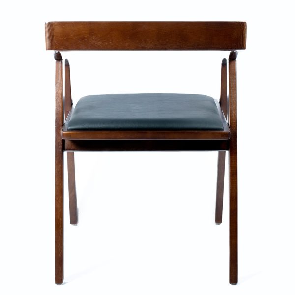 Klein Chair in Walnut & Black Leather